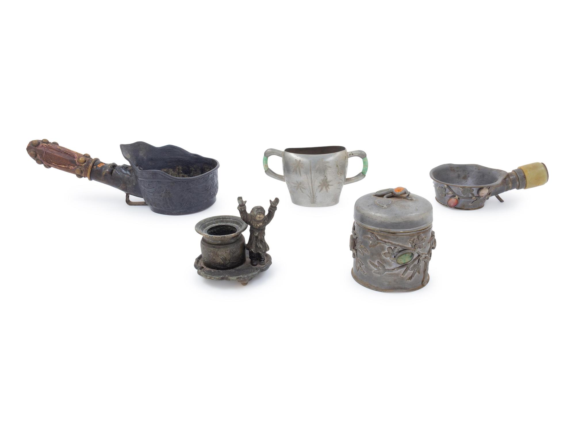 Five Chinese Metal Wares