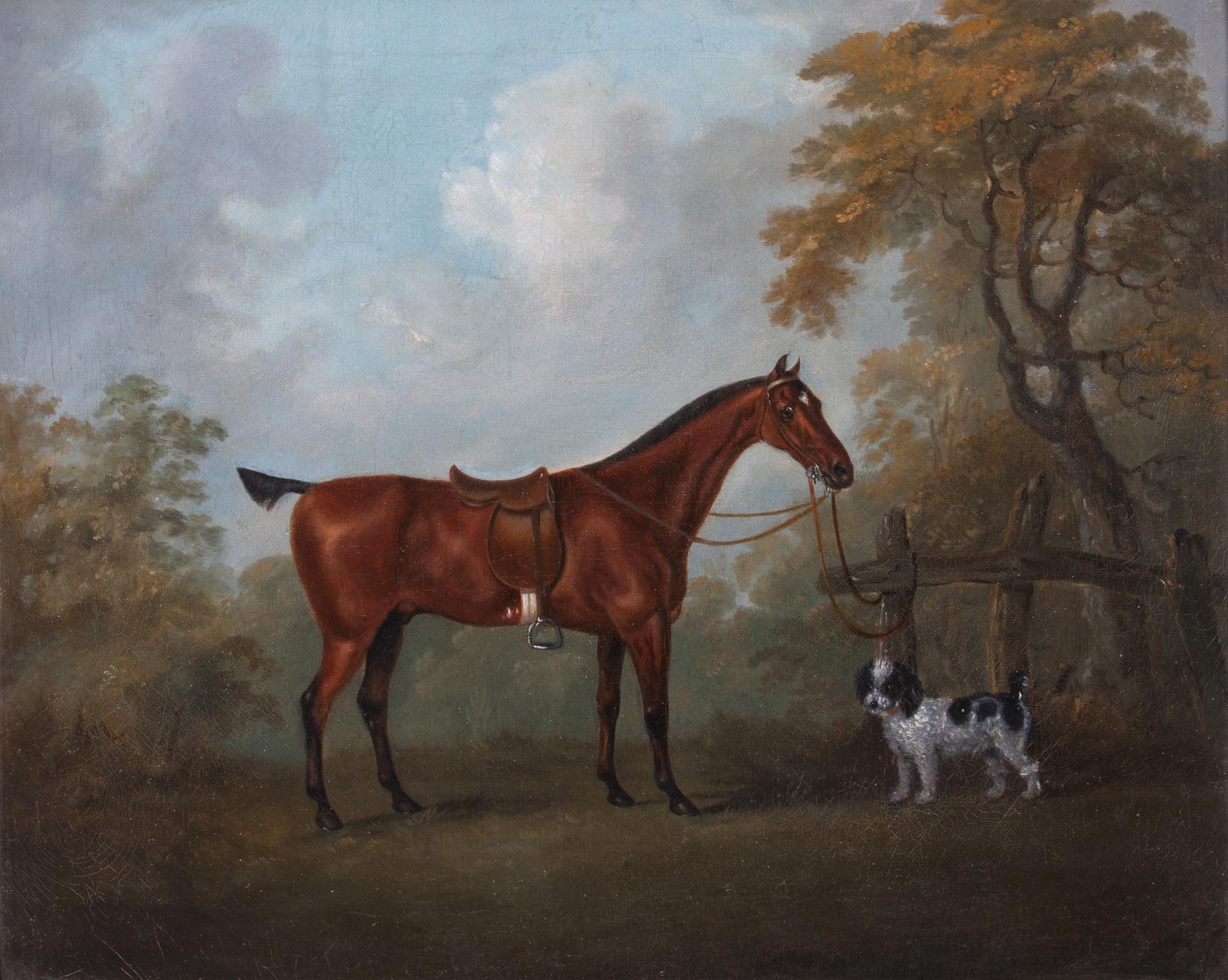 Attributed to John Nost Sartorious, (English, 1759-1828), Chestnut and Dog