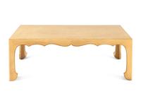A Contemporary Gilt-Edged Cocktail Table