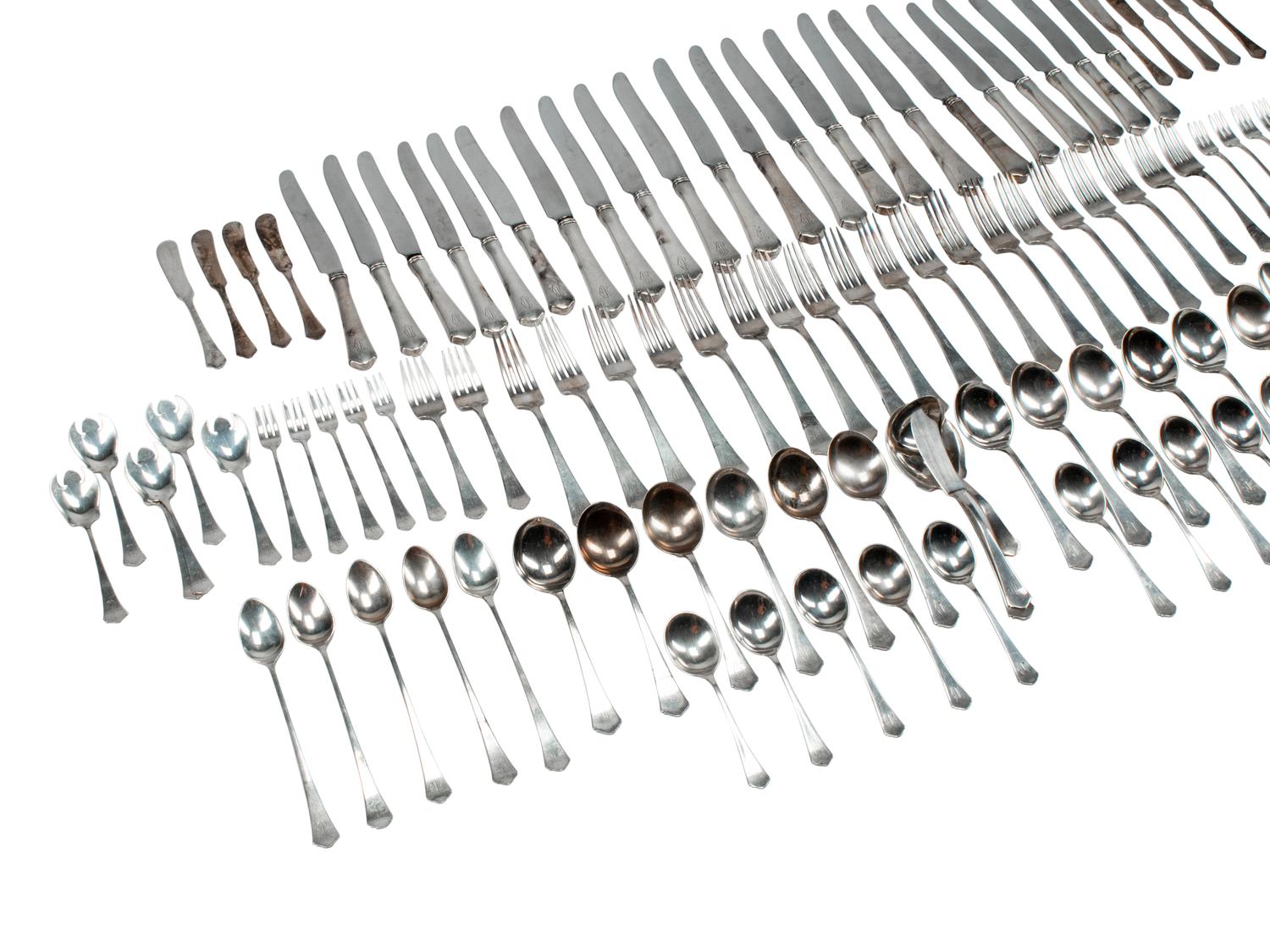 An American Silver Flatware Service