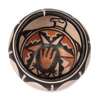 Polychrome Pottery Bowl, with Turtle