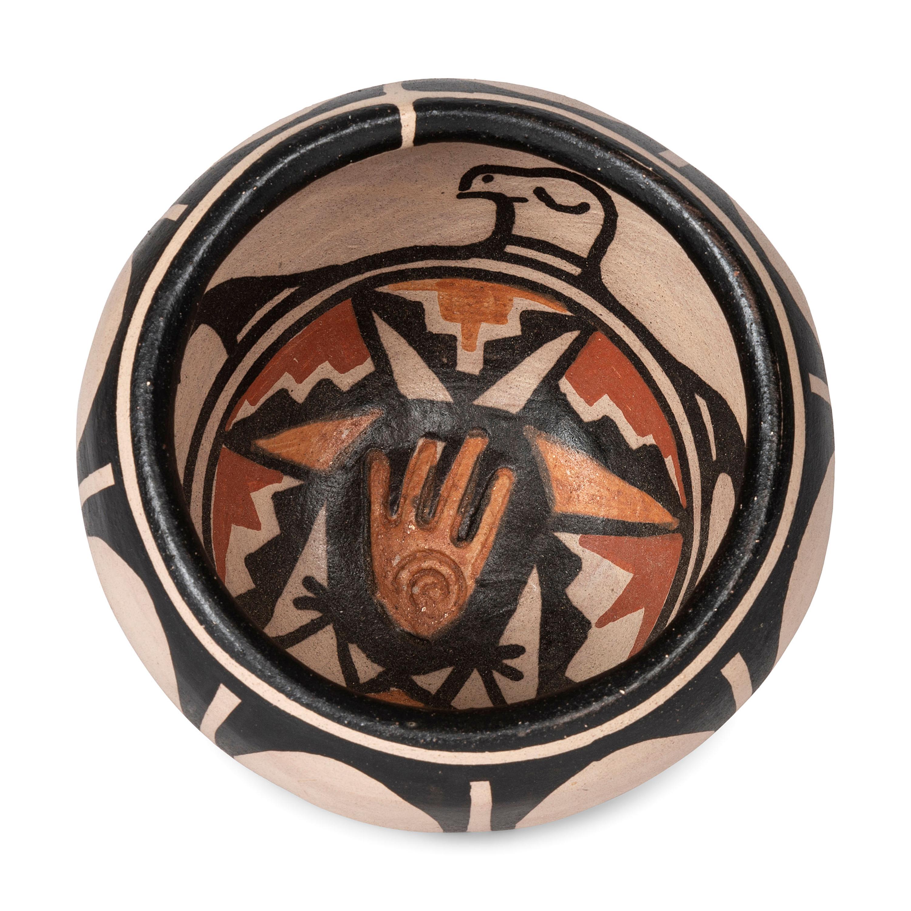 Polychrome Pottery Bowl, with Turtle