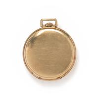 HAMILTON, 14K YELLOW GOLD OPEN FACE POCKET WATCH
