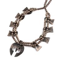 Southwestern-Style Buffalo Nickle Squash Blossom Necklace