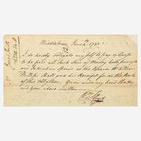 [Declaration of Independence] [New York] Floyd, William Autograph Document, signed