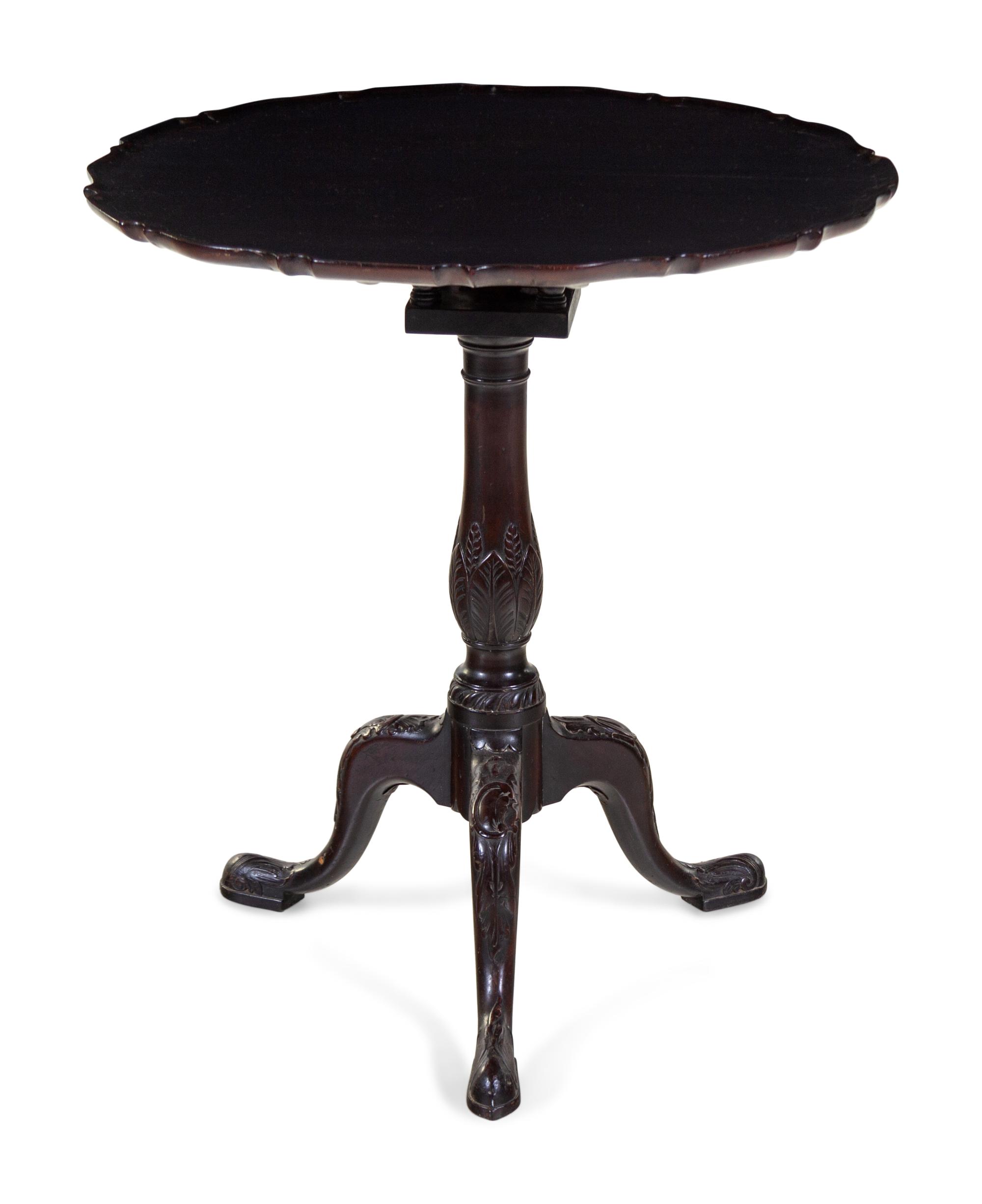 A George II Mahogany Tilt-Top Tea Table