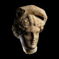 A Roman Marble Head of Apollo Lykeios
