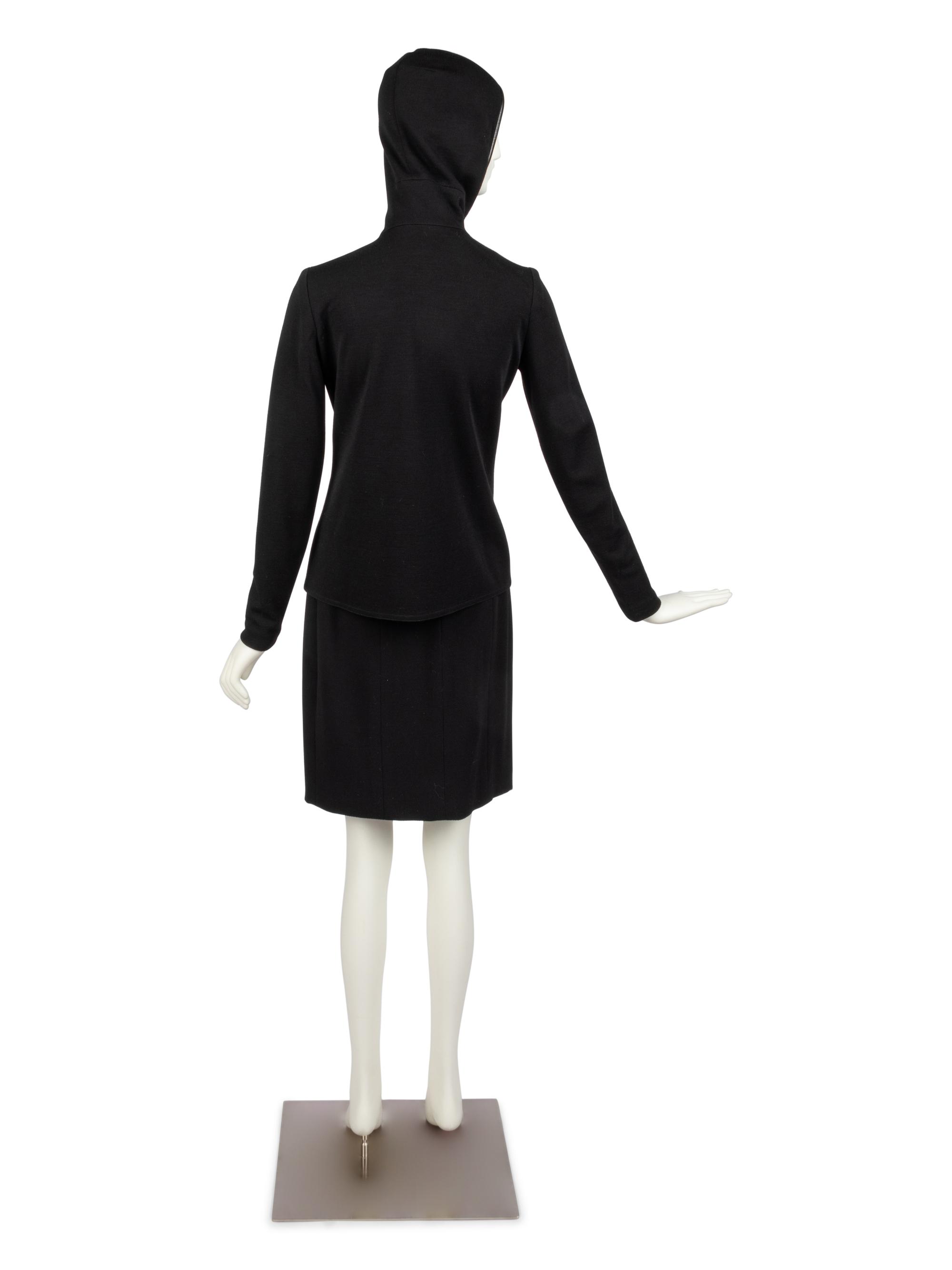 Bonnie Cashin Cape, Coat with Belt, Dress with Belt, Hooded Sweater, Two Sketches, 1960-70s
