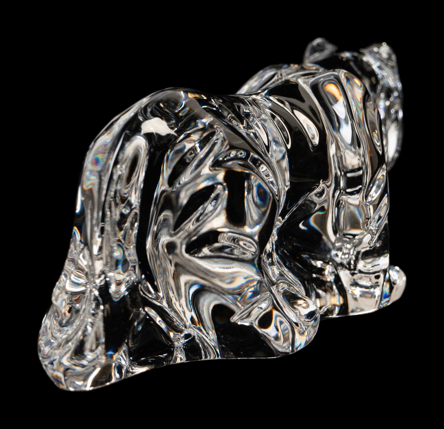 (History) Baccarat crystal tiger.