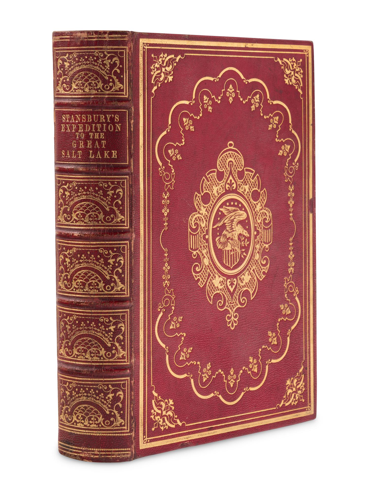 [FILLMORE, Millard (1800-1874), his copy]. STANSBURY, Howard (1806-1863). An Expedition to the Valley of the Great Salt Lake of Utah.. . with an Authentic Account of the Mormon Settlement . Philadelphia: Lippincott, Grambo & Co., 1852.