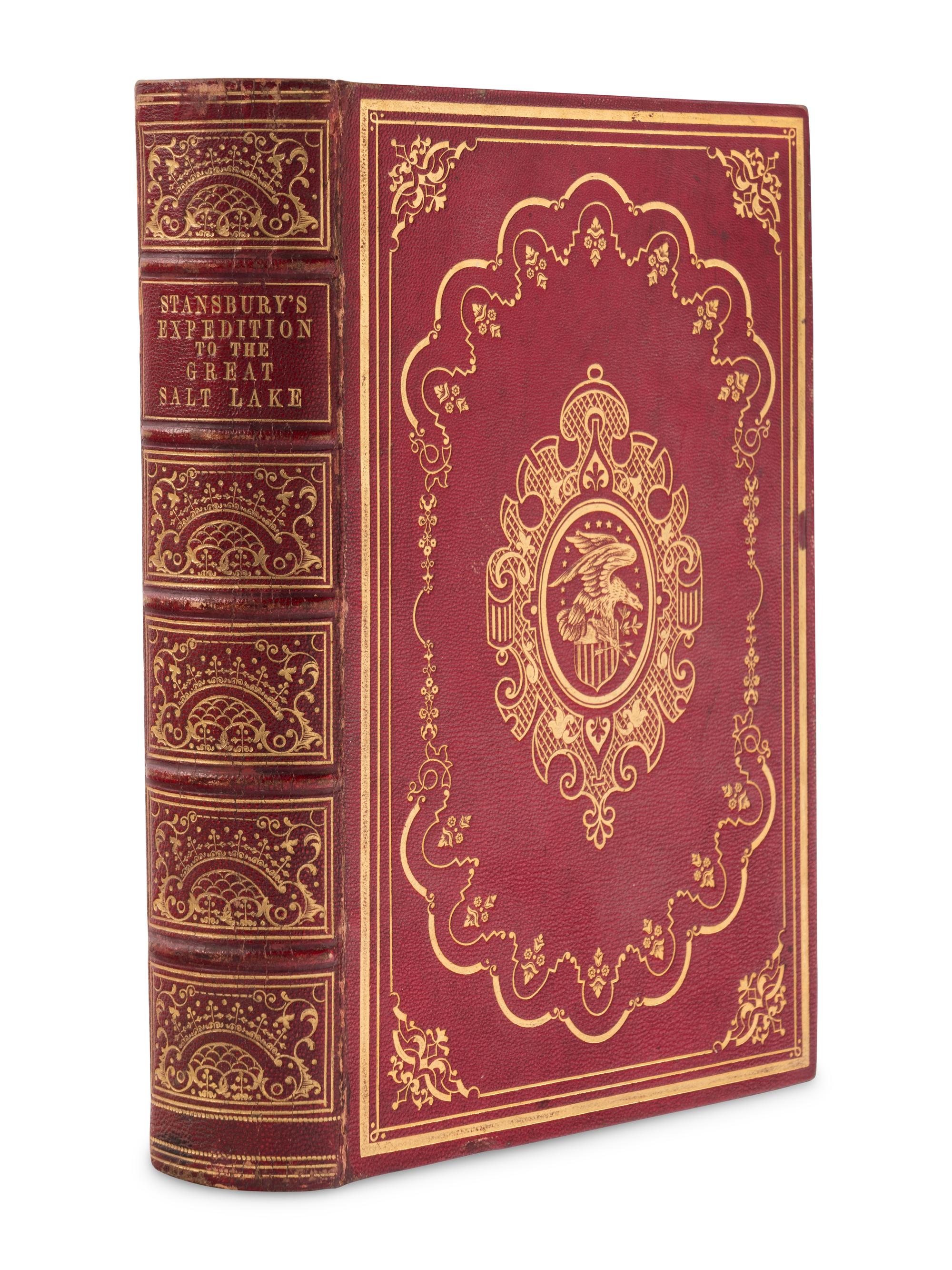 [FILLMORE, Millard (1800-1874), his copy]. STANSBURY, Howard (1806-1863). An Expedition to the Valley of the Great Salt Lake of Utah.. . with an Authentic Account of the Mormon Settlement . Philadelphia: Lippincott, Grambo & Co., 1852.