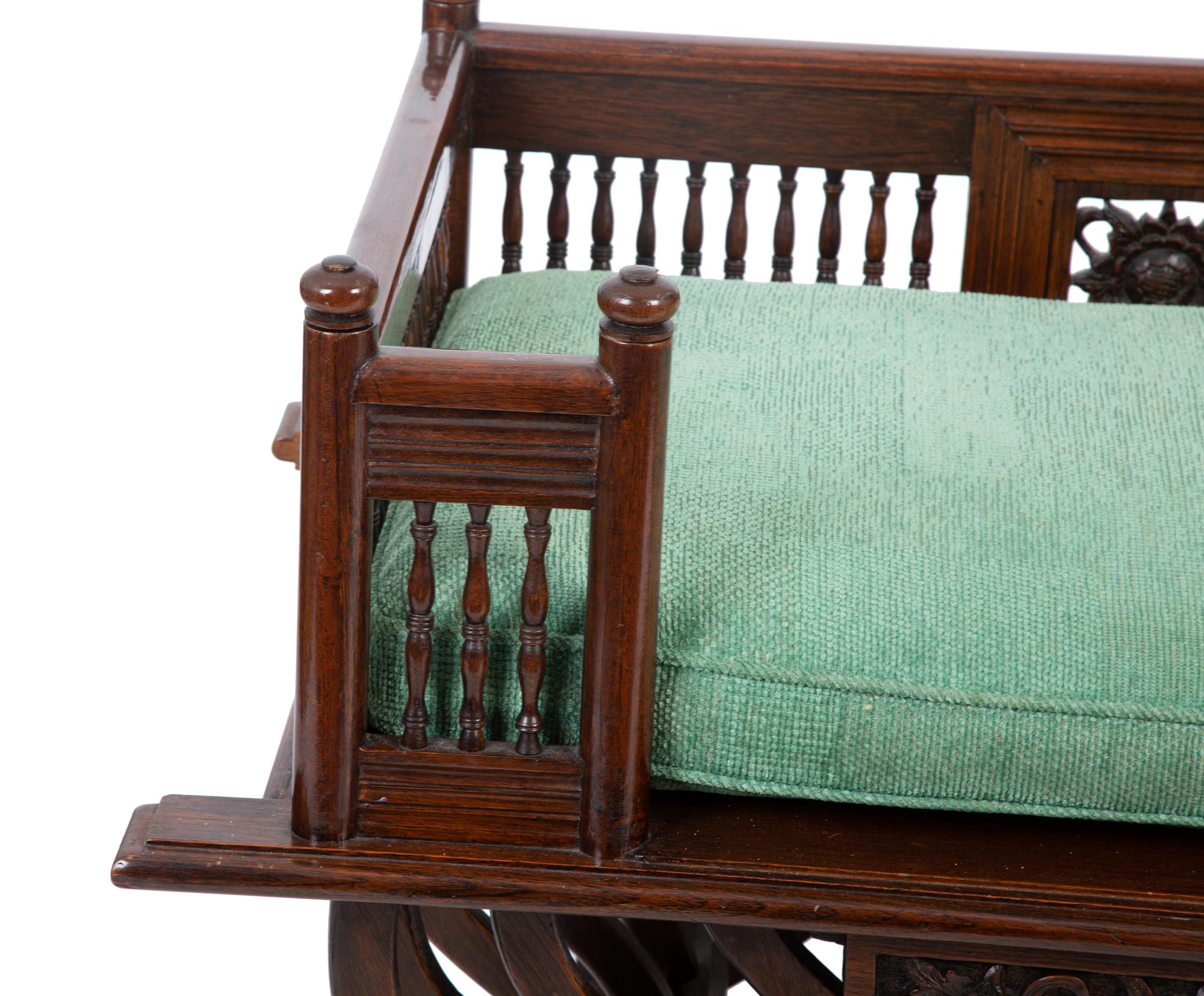 A Thai Rosewood Elephant Saddle Style Chair