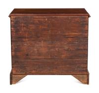 A Chippendale Fan-Carved Walnut Bachelor's Chest
