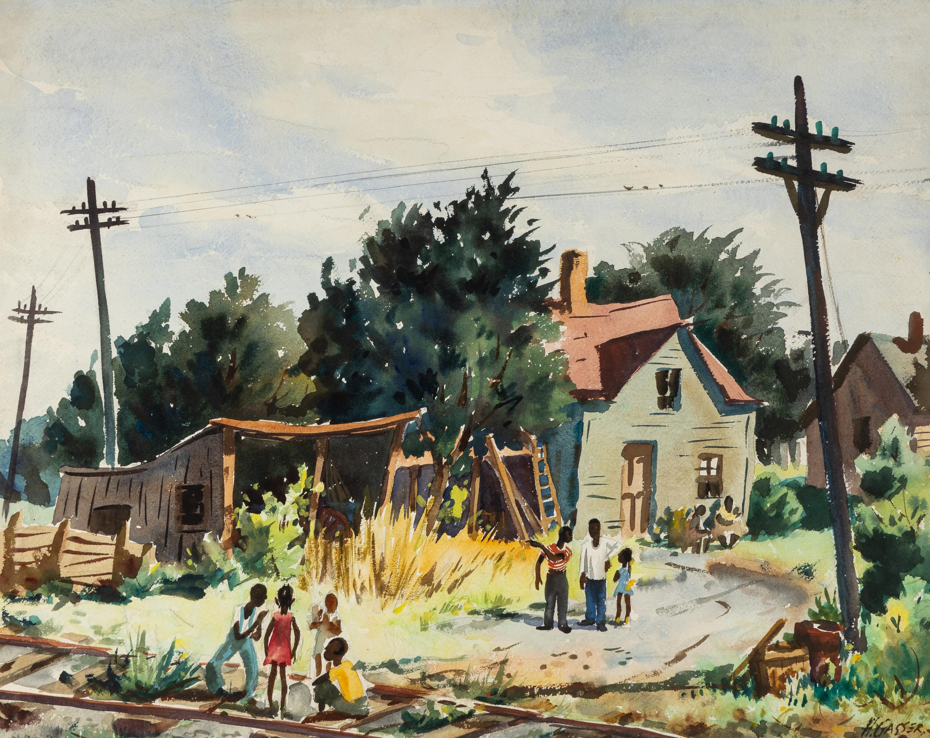 Parkwood Tracks & Telephone Poles, c. 1930's