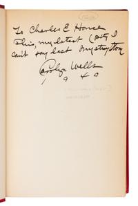 WELLS, Carolyn (1862-1942). A group of 15 FIRST EDITIONS, comprising: