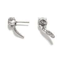 WHITE GOLD AND DIAMOND STUD EARRINGS