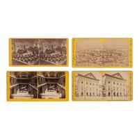 [Early Photography] Group of 110 Stereoviews of Washington, DC, and Boston, incl. Landmarks and Monuments