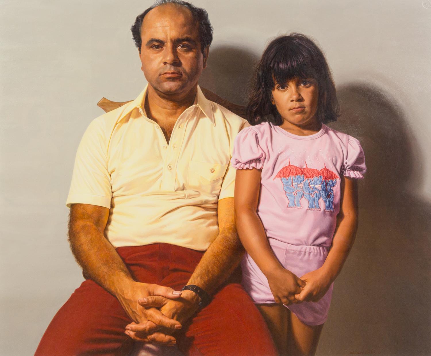 Bill Vuksanovich, (Yugoslavian, b. 1938), Father and Daughter, 1986