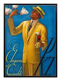 A Collection of Six Vintage Advertising Posters for the Swiss Clothing Company PKZ