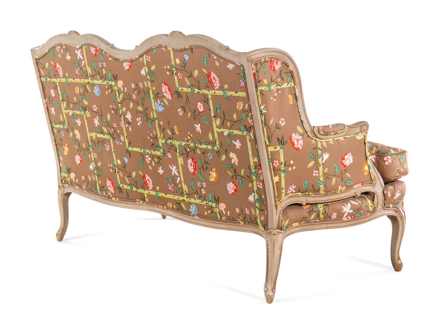 A Pair of Louis XV Style Painted Sofas