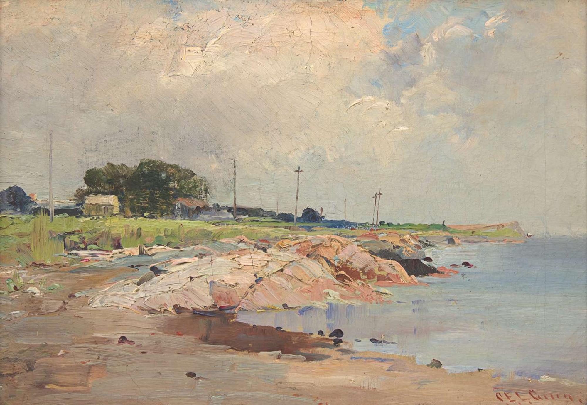 Charles Edwin Lewis Green (American, 1844-1915) - Coastal Landscape