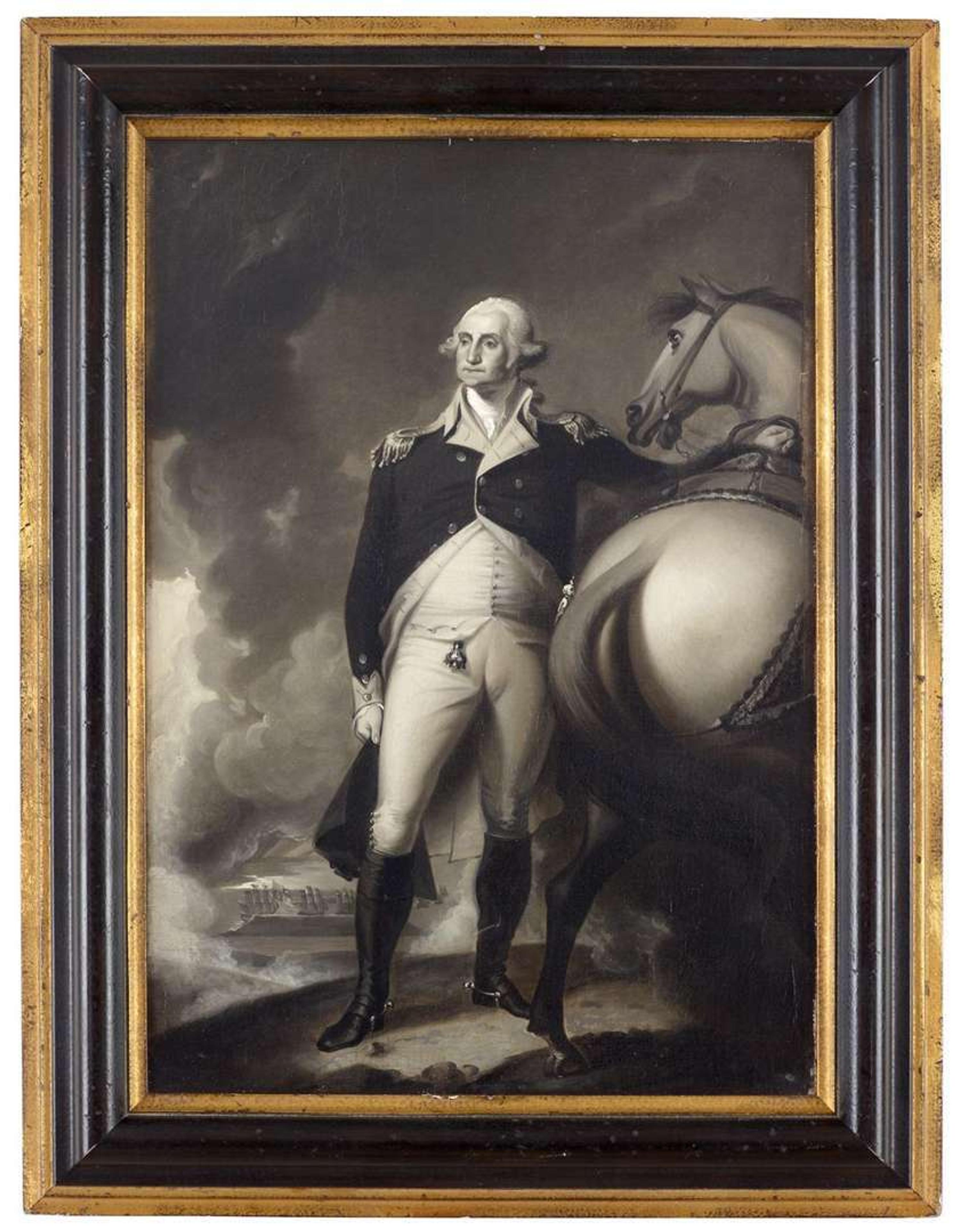 After John Trumbull (1756-1843) george washington at dorchester heights