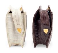 Two Lana Marks Exotic Skin Crossbody Bags: One Alligator and One Crocodile