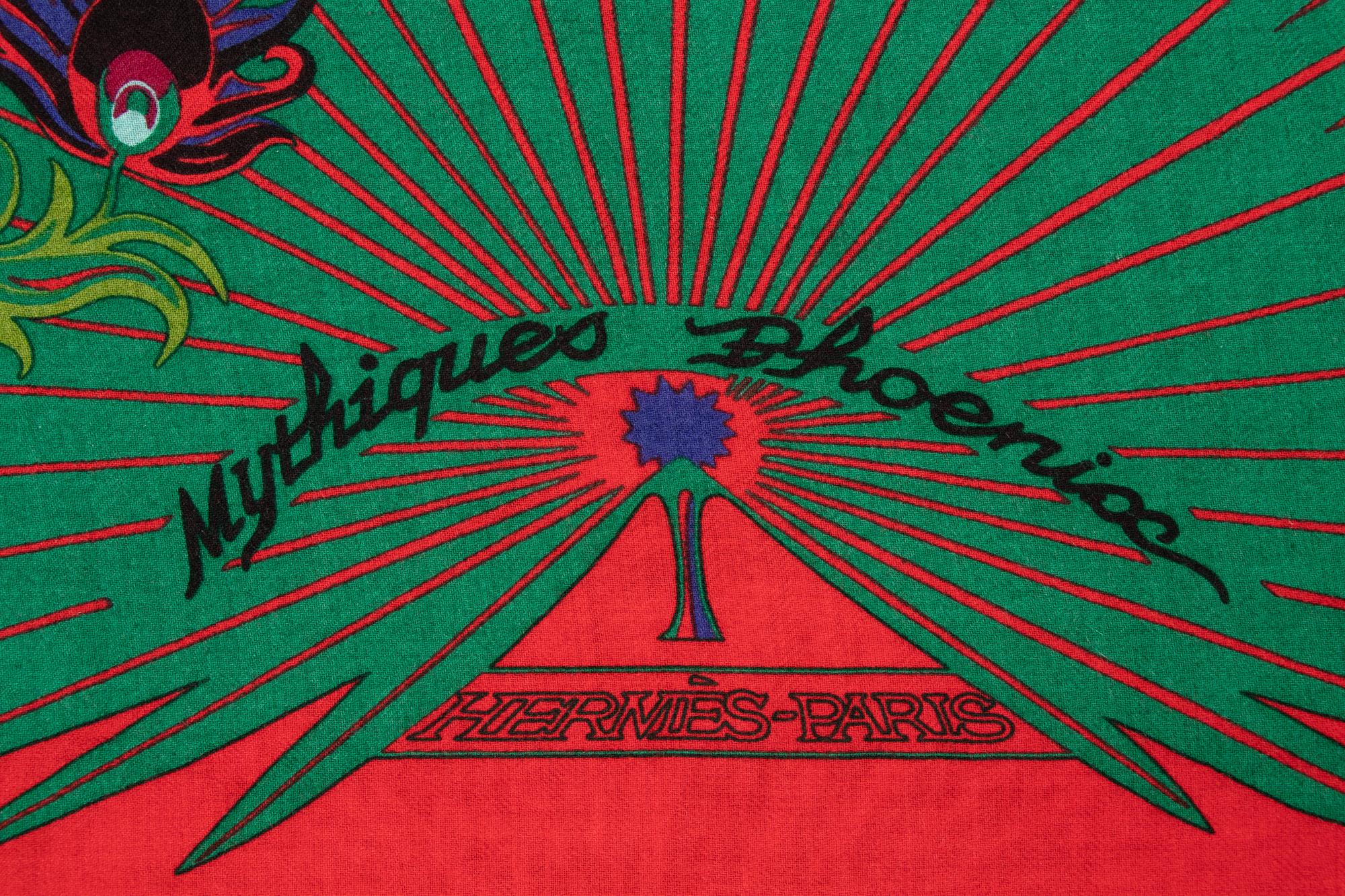 Hermès Cashmere Printed Scarf 140cm
