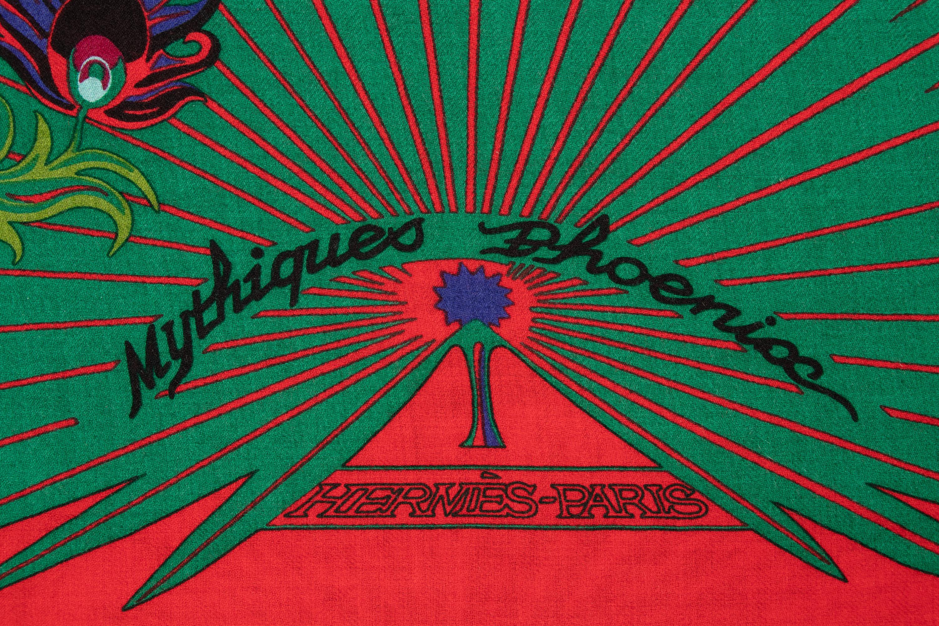 Hermès Cashmere Printed Scarf 140cm
