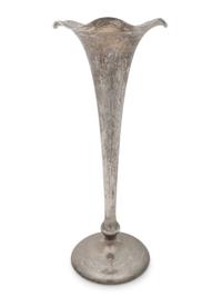 A Shreve & Co. Silver Trumpet Vase