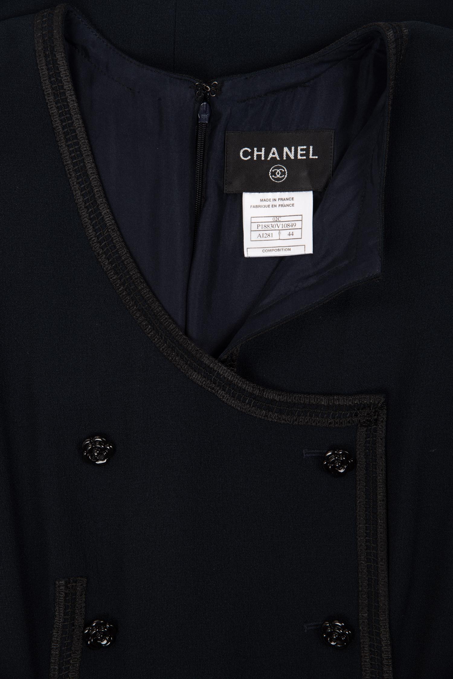 Chanel Crepe Double Breast Dress, Cruise 2002