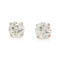 WHITE GOLD AND DIAMOND STUD EARRINGS