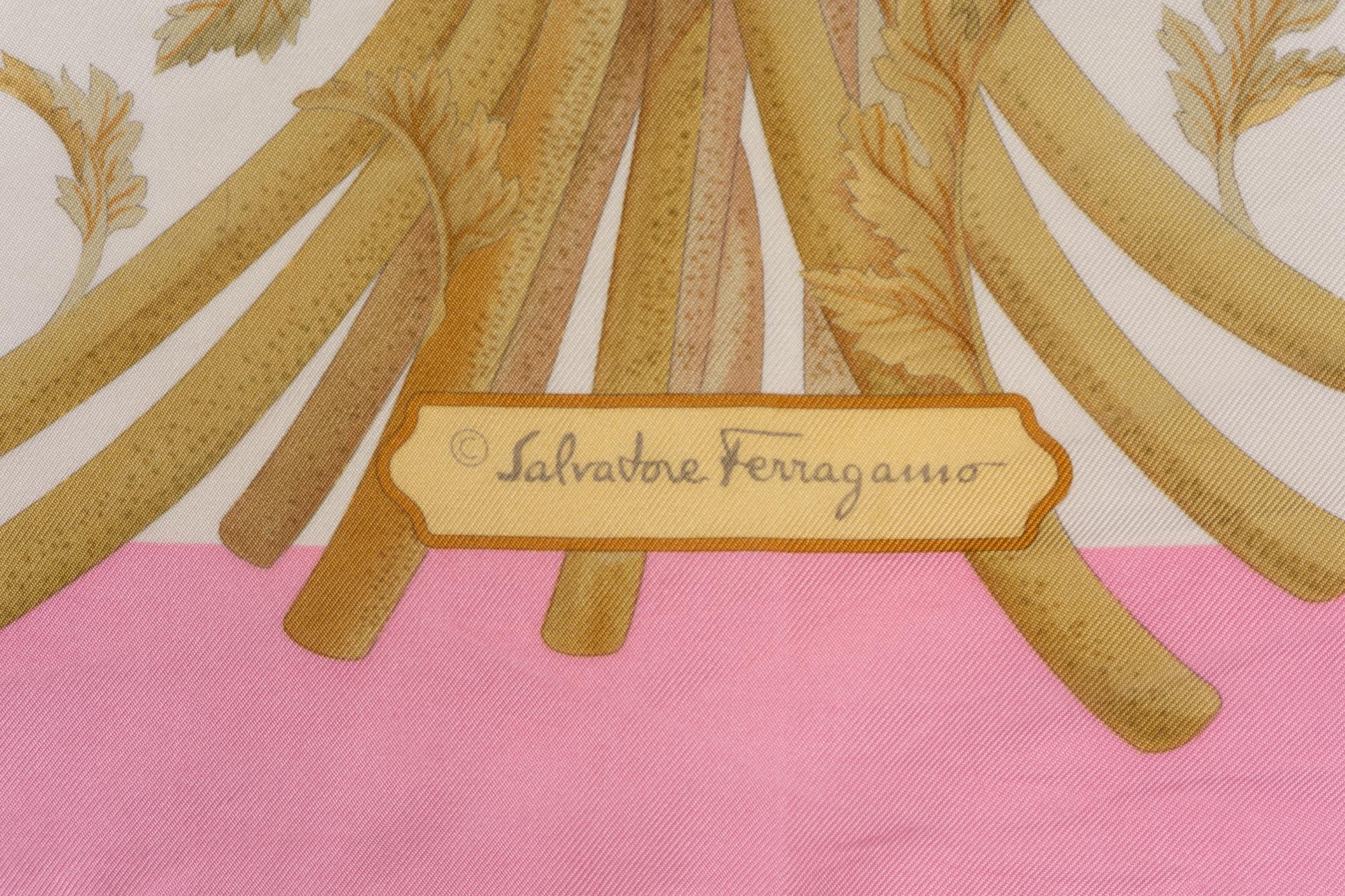 Four Salvatore Ferragamo Scarves