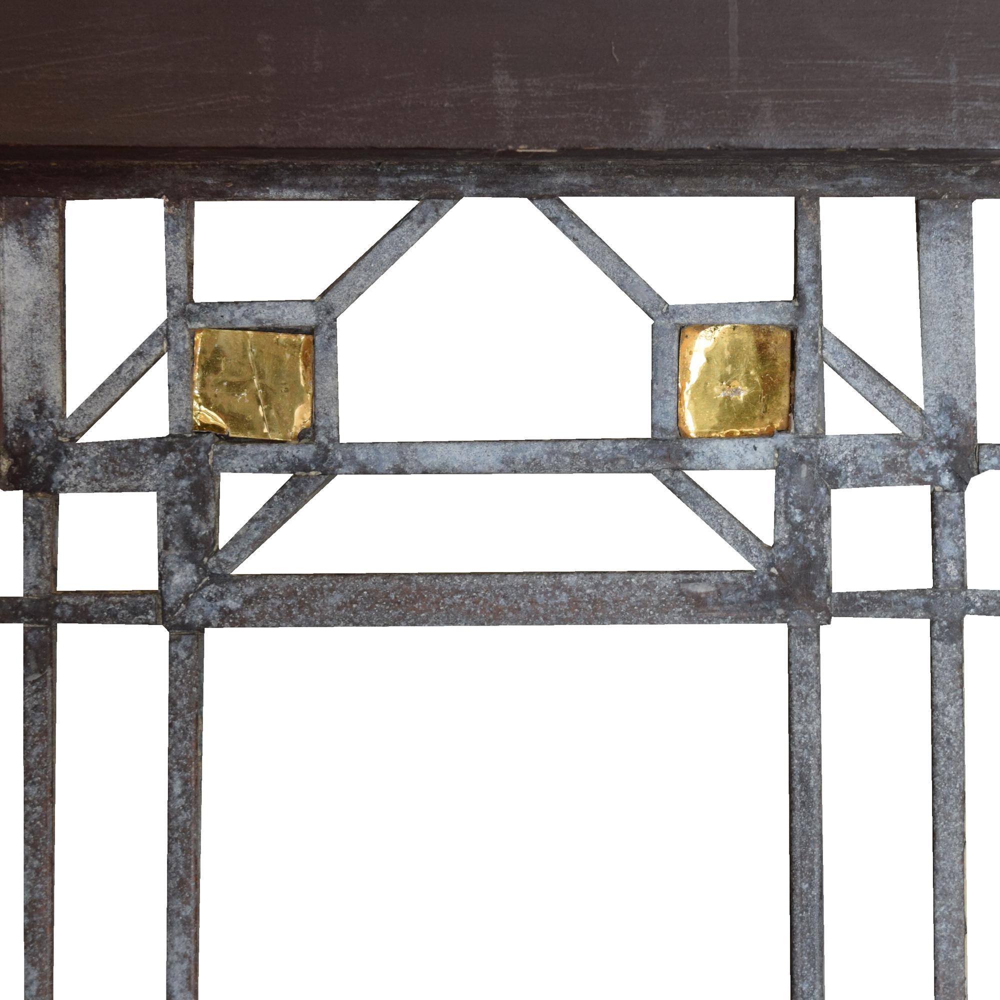 A Frank Lloyd Wright Window from the Oscar Steffens House 39.5" W x 1.5" D x 21.5" H — United States, Circa 1909