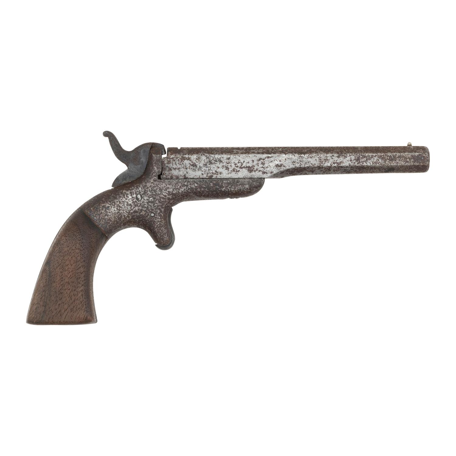3 Antique Guns: Remington Rolling Block Rifle, Half-Stock Percussion Rifle, Allen & Wheelock Single Shot Pistol