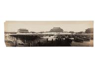 Six Panoramic Photographs of the Hall of Supreme Harmony (Tai-he Dian) During the Boxer Rebellion, 1900