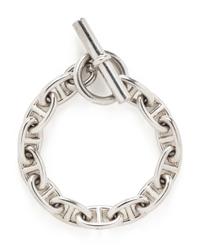 HERMÈS, SILVER 'CHAINE D'ANCRE' BRACELET