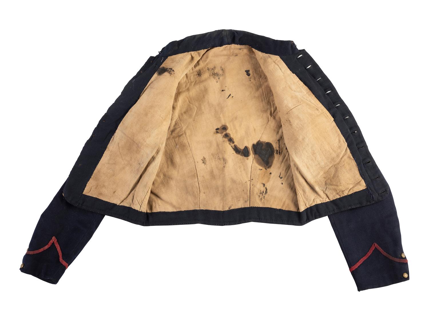 Model 1855 artillery corporal's uniform jacket with field modifications.