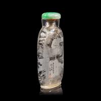 An Inside Painted Glass "Landscape" Snuff Bottle, Signed Ding Erzhong, dated winter of guiji year (1893)