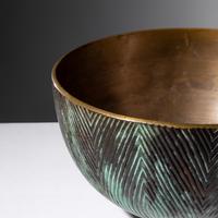 Fluted Bowl, c. 1940 Nordisk Bronze Industri, Denmark