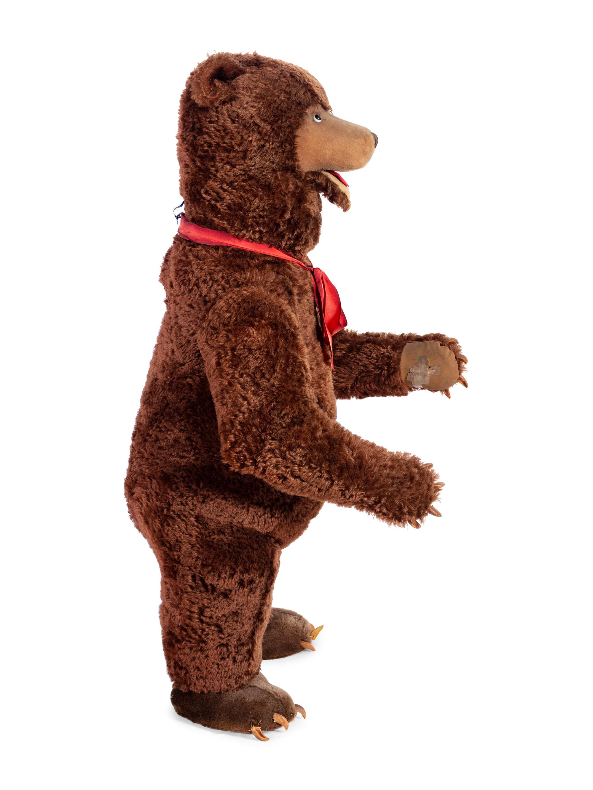A Large Steiff Store Display Brown Bear with Tag