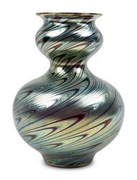 An Iridescent Glass Vase