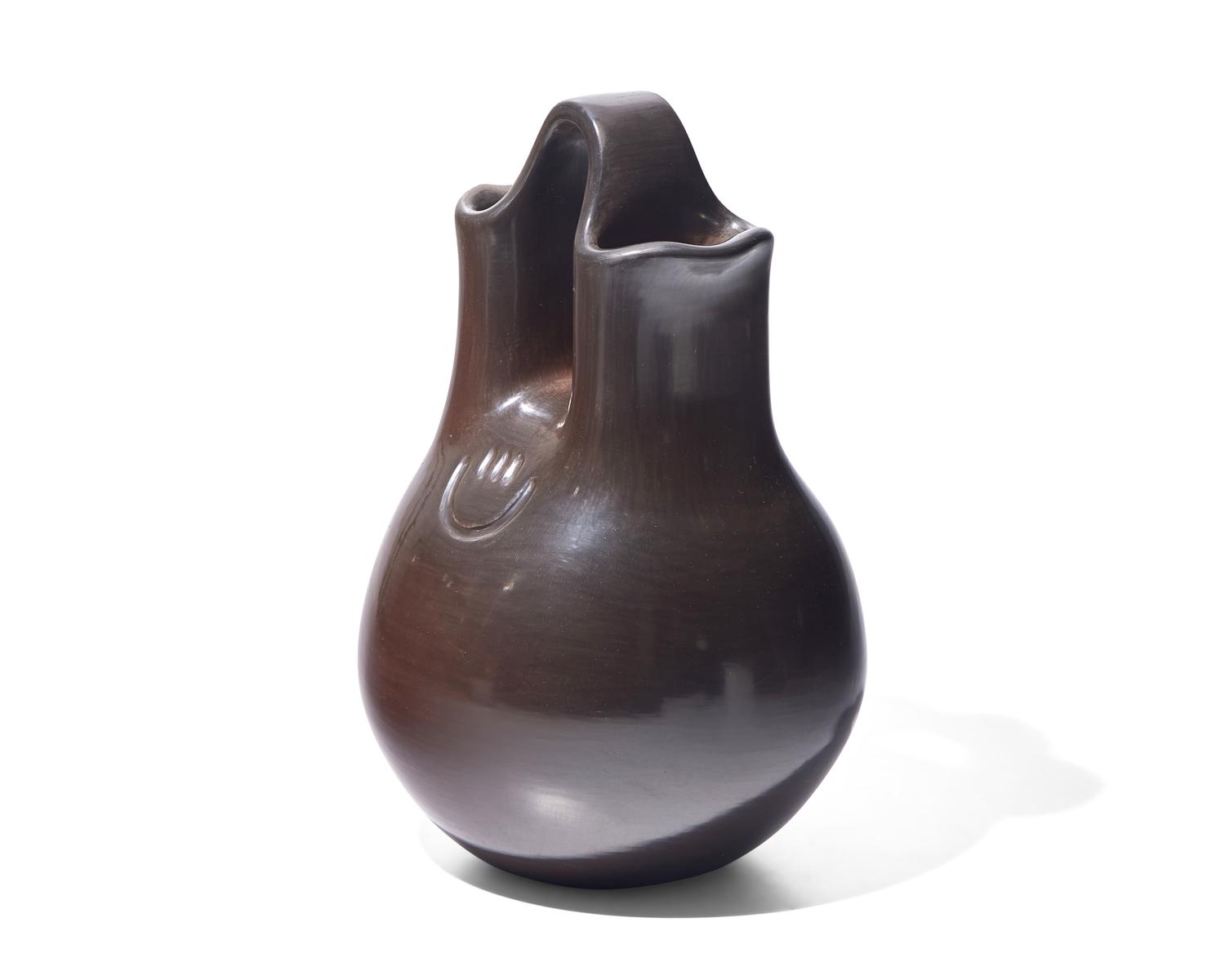 Blackware Pottery Wedding Vase July 1992