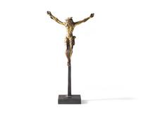 Circle of Severo da Ravenna (Italian, 1465-1543), An Italian gilt bronze crucifix, 16th century