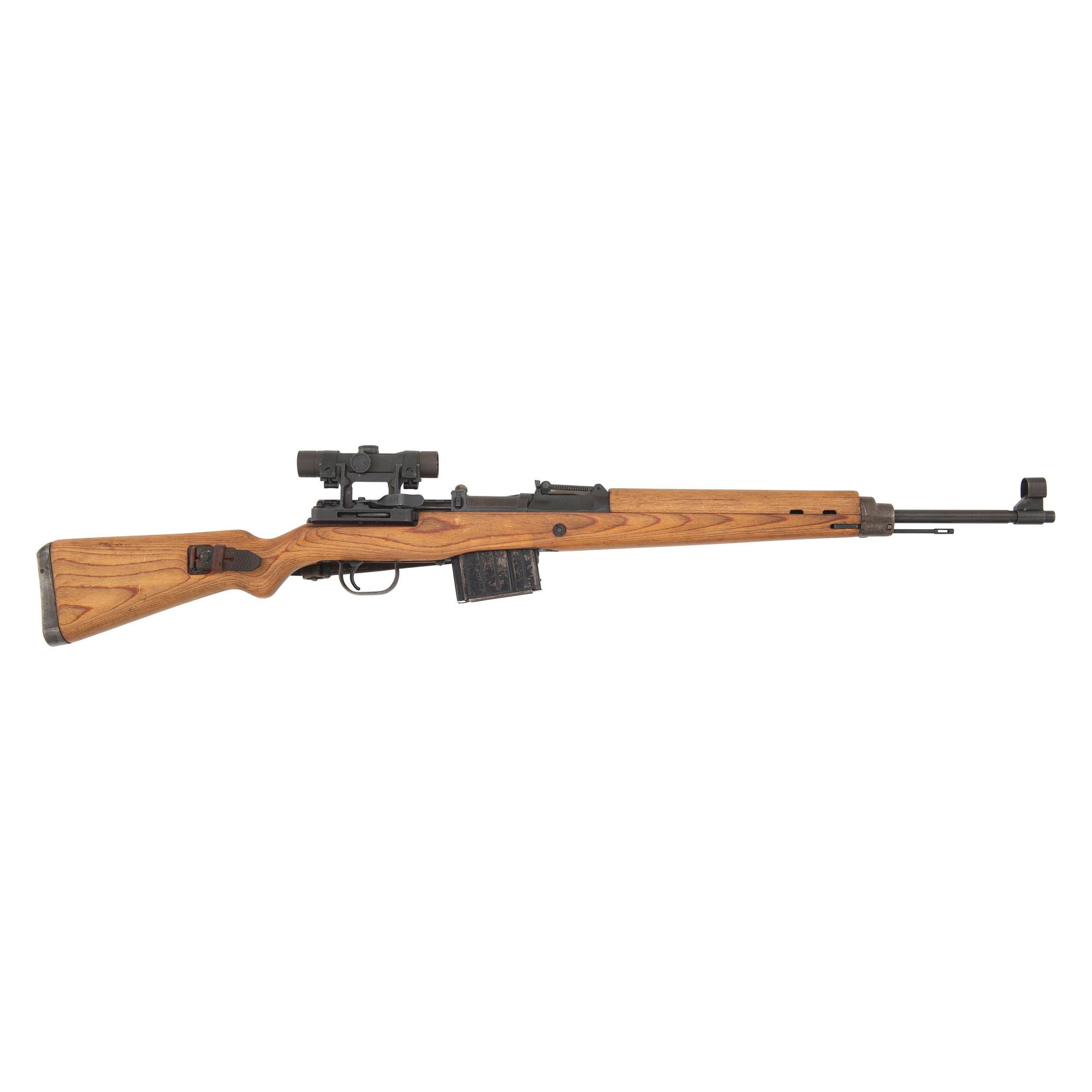 **Mismatched German qve45 Code K43 Sniper Rifle with ZF4 Scope