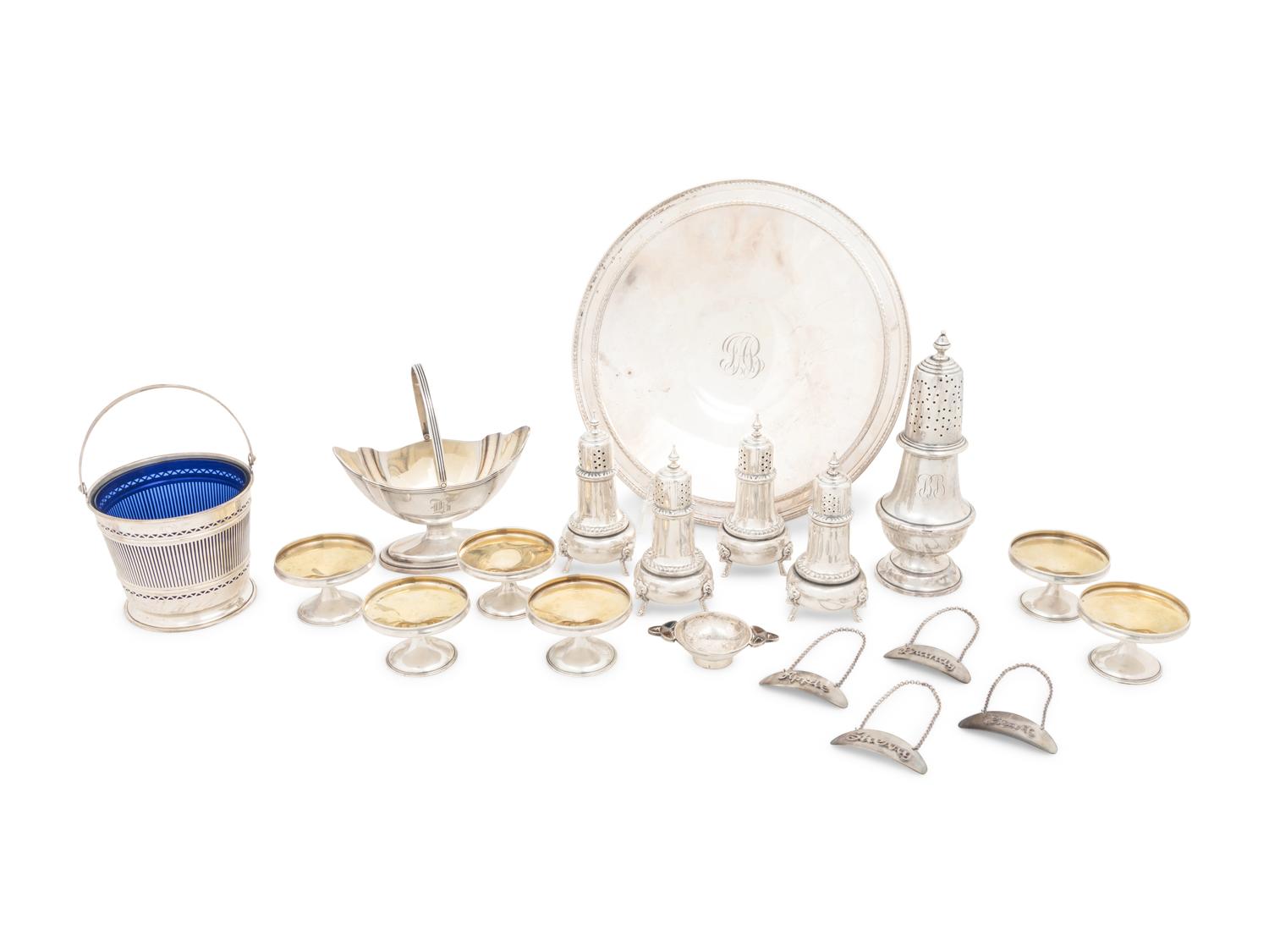 A Group of American Silver Table Articles