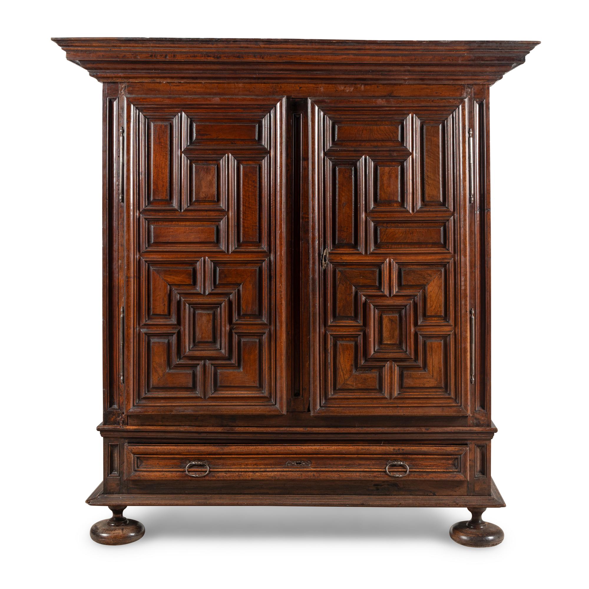 A Louis XIII Walnut Armoire
