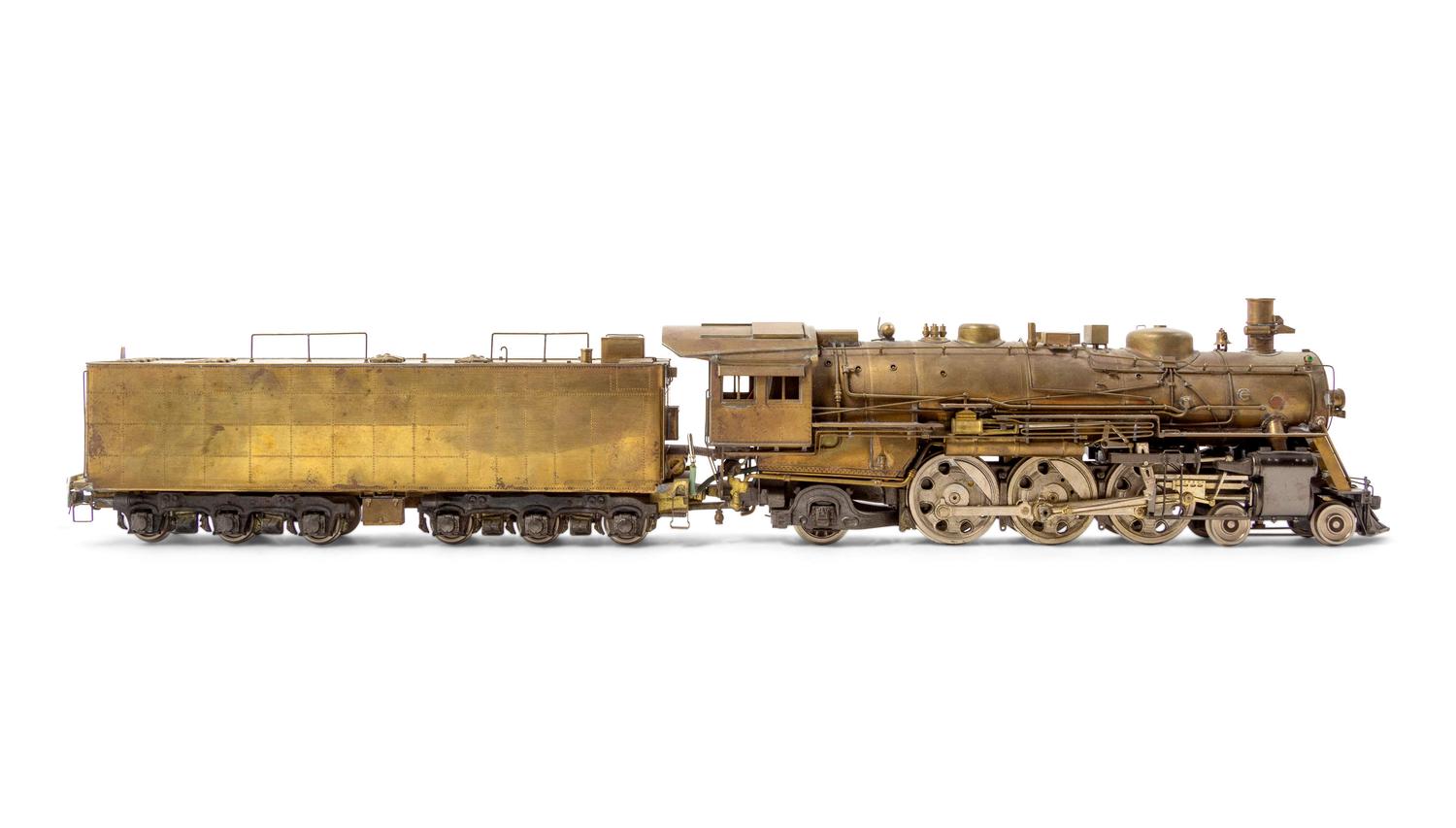 A KTM Brass O-Gauge 4-6-2 Locomotive and Tender