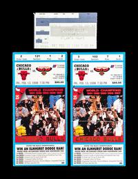 A Collection of 18 Chicago Bulls Michael Jordan Last Dance Era 1997-98 Regular Season and Playoff Tickets and Stubs,