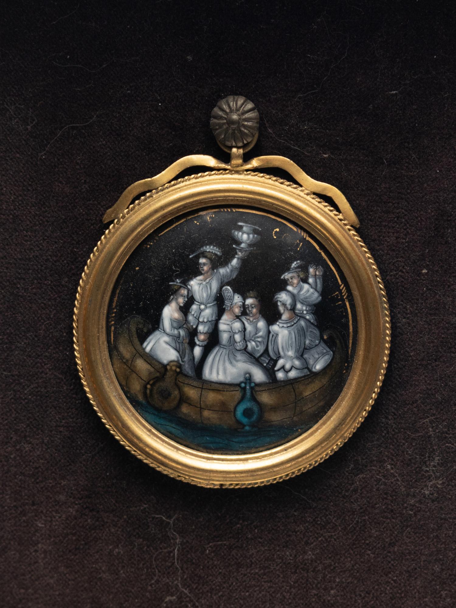 A Limoges Enamel Pendant